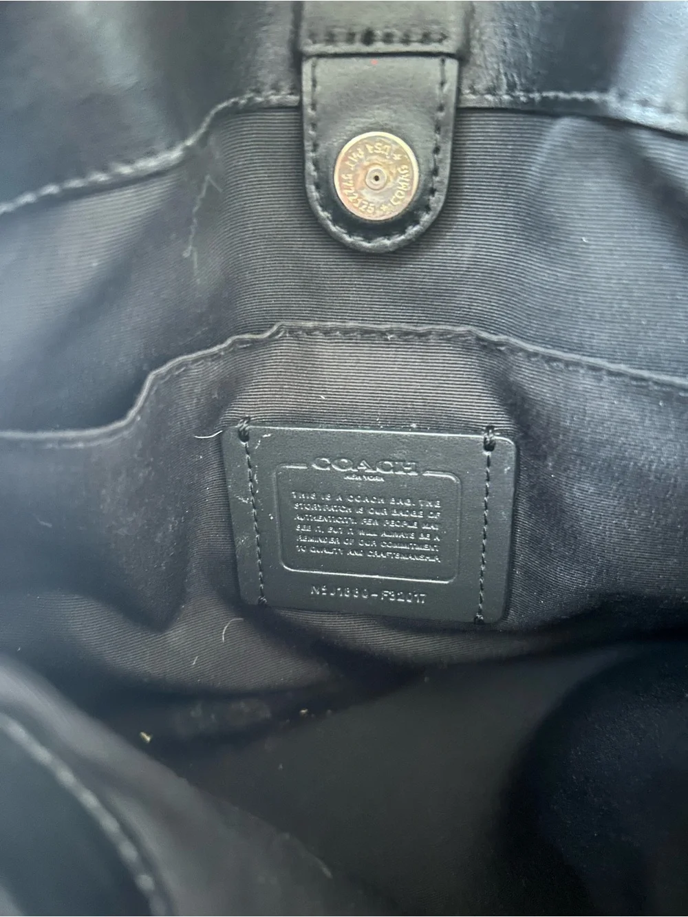 Coach Black Patent Leather Satchel with Gold Chain Strap